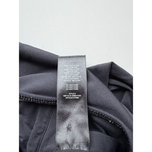 Aritzia BABATON Contour Black Jersey Henley Long Sleeve Bodysuit, Size XS - Picture 8 of 9